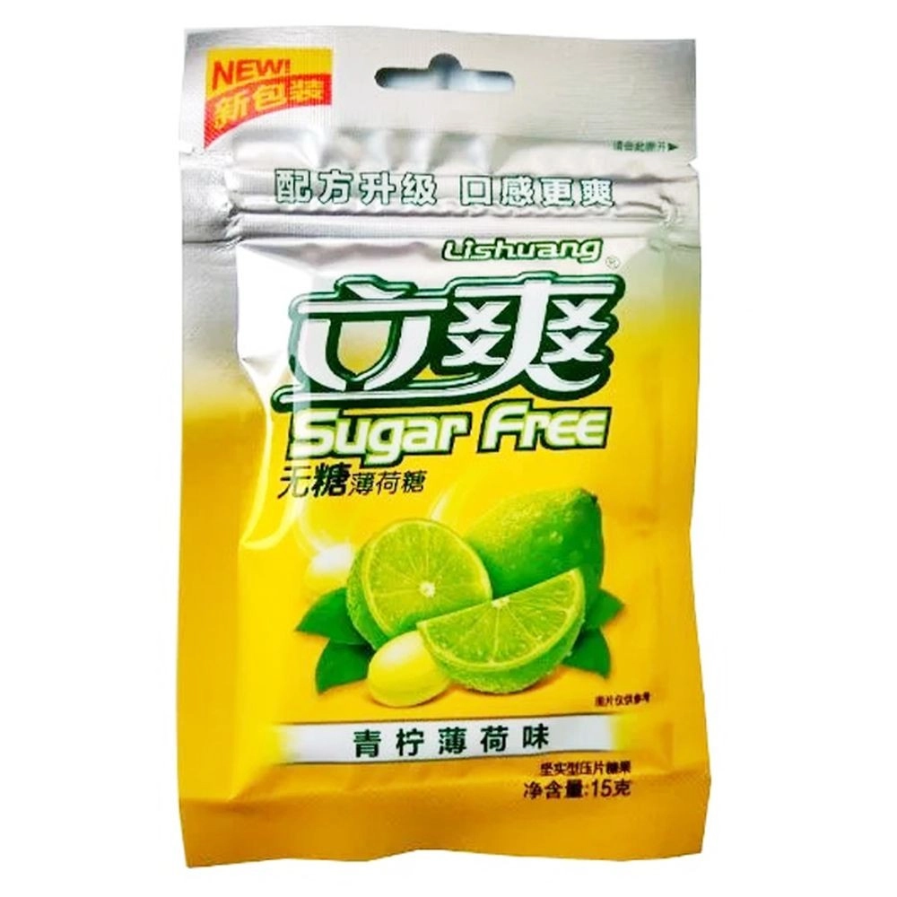 Lishuang Sugar Free Карамель Лайм-мята, 15 г