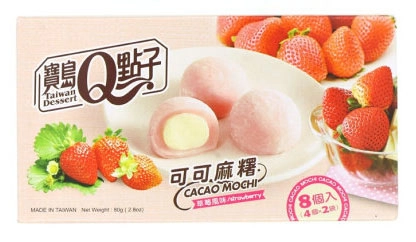 Q-Idea Cacao Mochi Strawberry какао-моти клубника