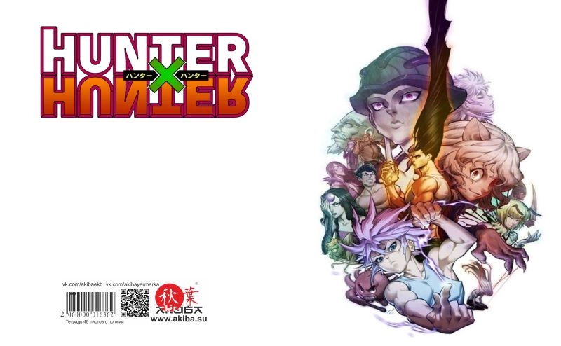 Тетрадь 48 листов в клетку Hunter x Hunter [T_HXH_002S]