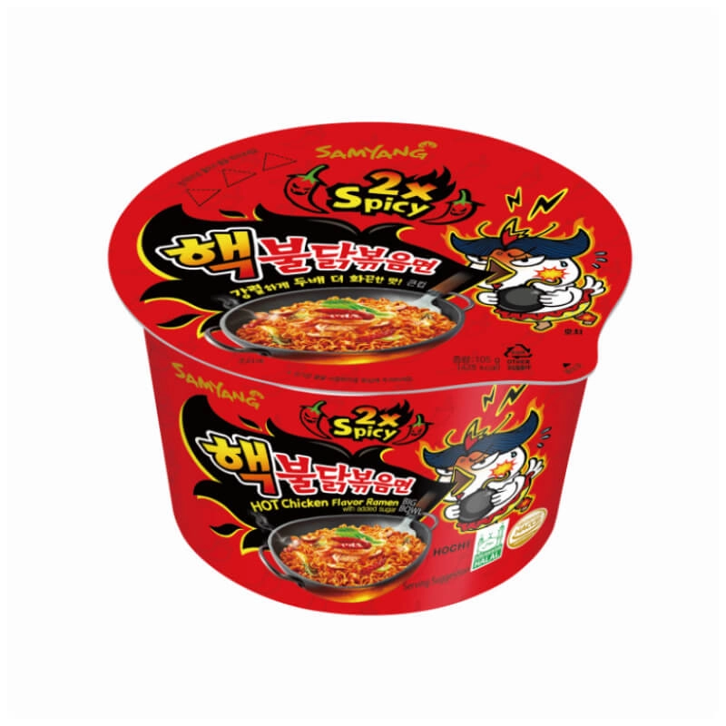 Samyang Ramen Рамен Лапша Быстрого Приготовления Двойная Острая 105 г