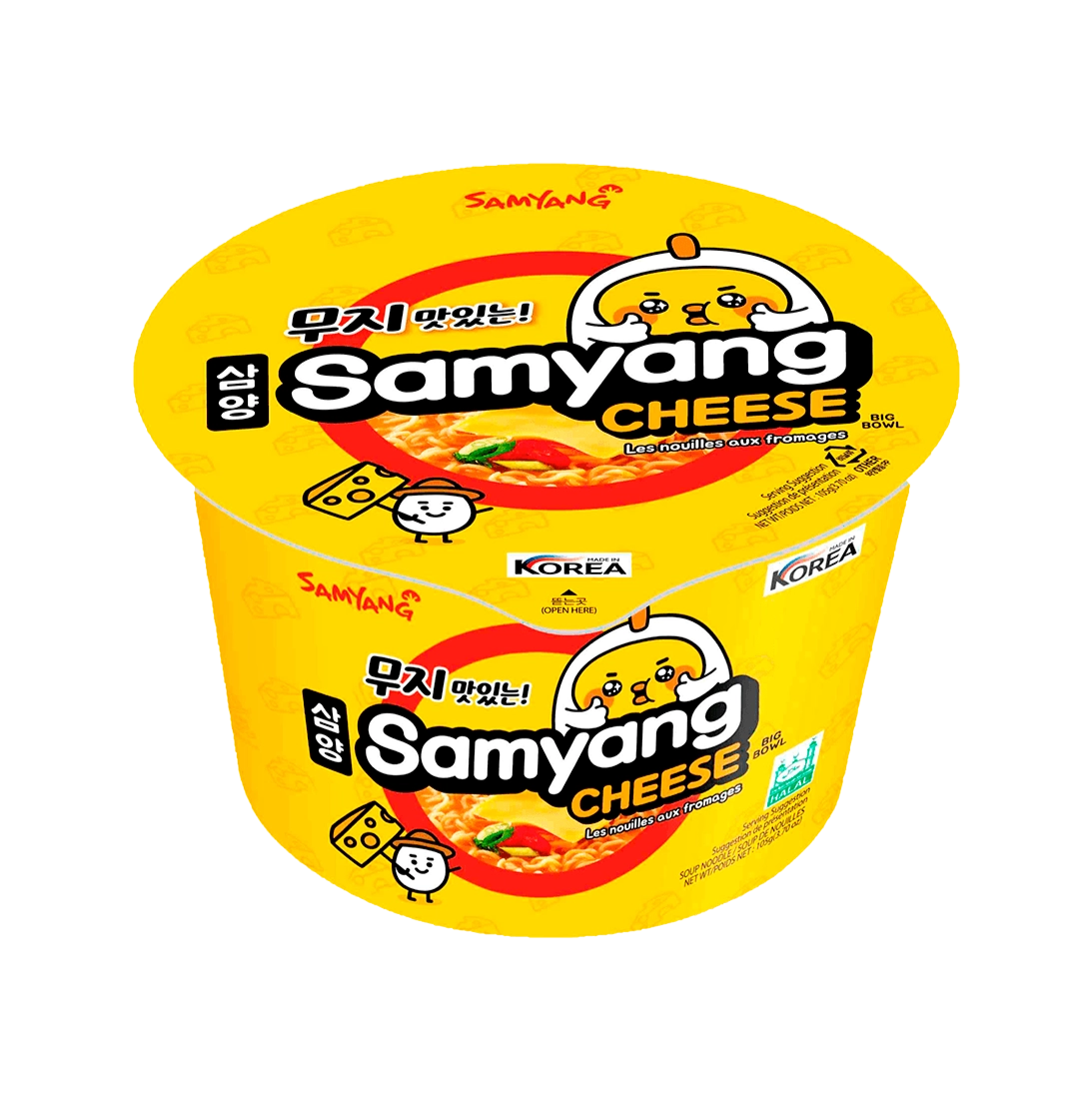 Samyang Cheese big bowl лапша со вкусом сыра, 105гр