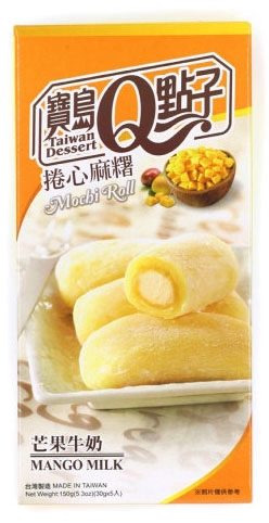 Q-Idea Mochi Roll Mango Milk Моти-ролл молочный манго 