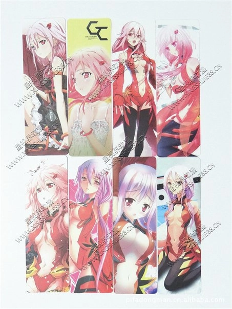 Guilty Crown Bookmark Корона Греха Закладки (Цена за 1 из 8 штук)