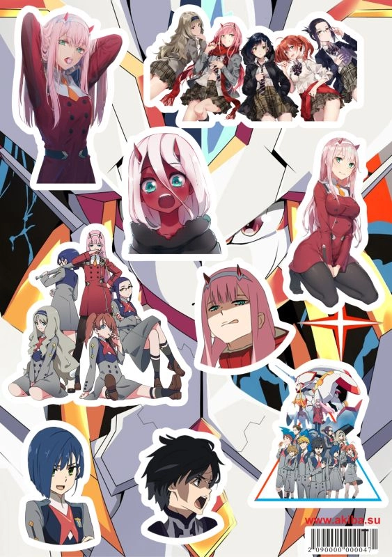 Лист Стикеров Darling in the FranXX [S_DaF_001S]