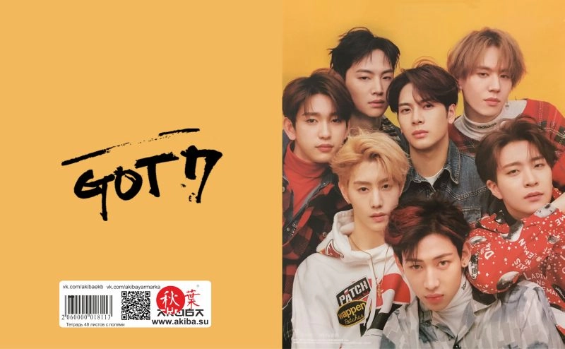 Тетрадь 48 листов в клетку GOT7 [TKp_GOT7_014S]