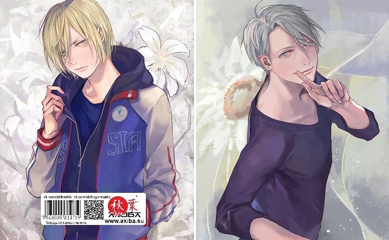 Тетрадь 48 листов в клетку Yuri on ice [T_Yuri_019S]