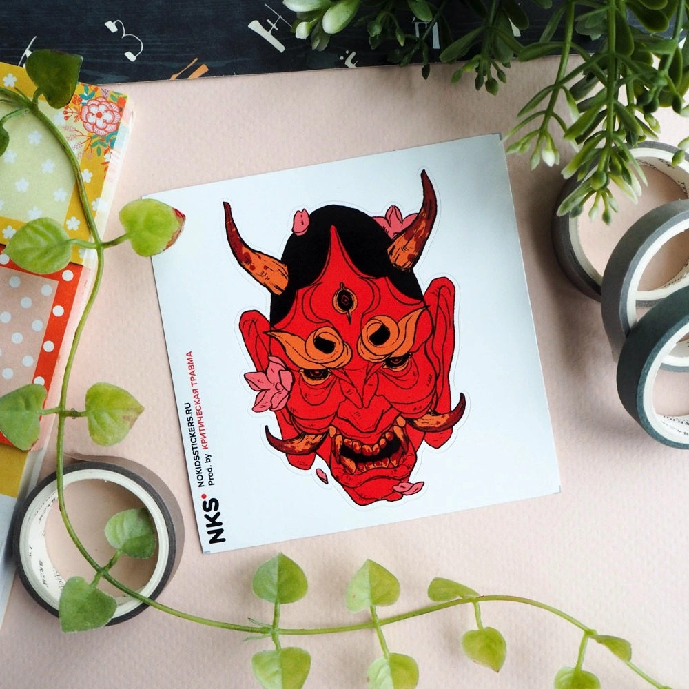 Стикер NKS Demon Mask 1