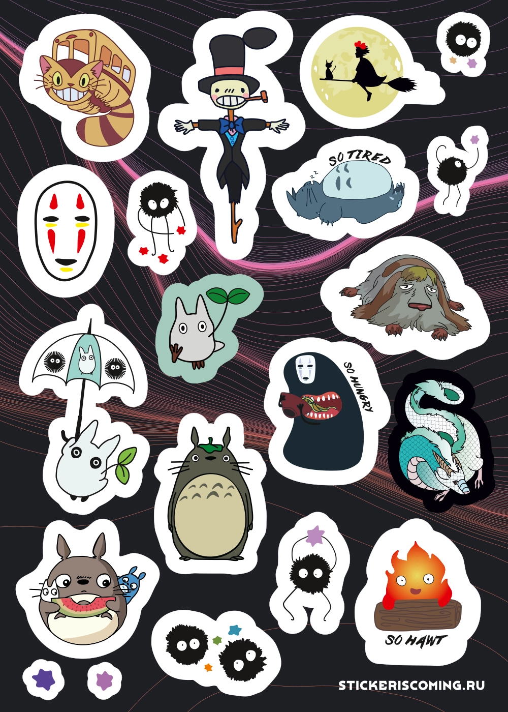 Стикеры STICKERisCOMING Studio Ghibli