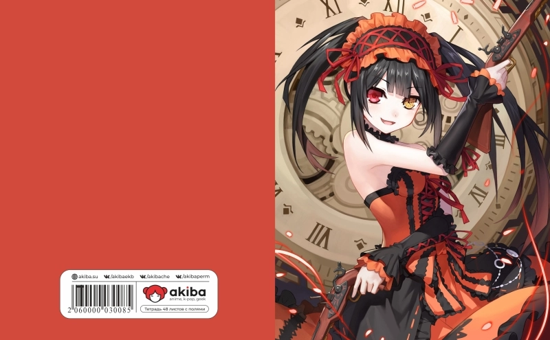 Тетрадь 48 листов в клетку Date A Live [T_DaL_004S]