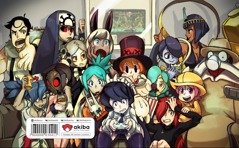 Тетрадь 48 листов в клетку Skullgirls [T_SGirl_004S]