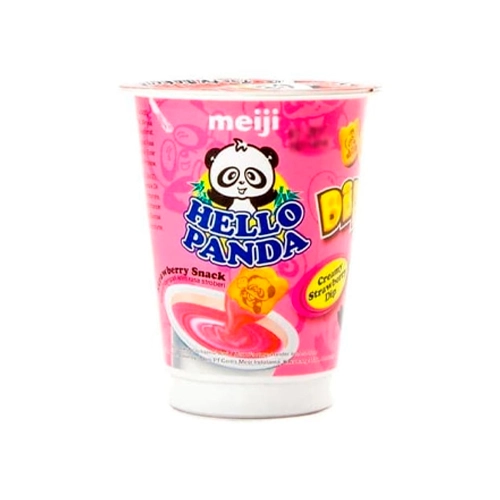 Печенье Meiji Hello Panda Dip Dip Клубника 20гр