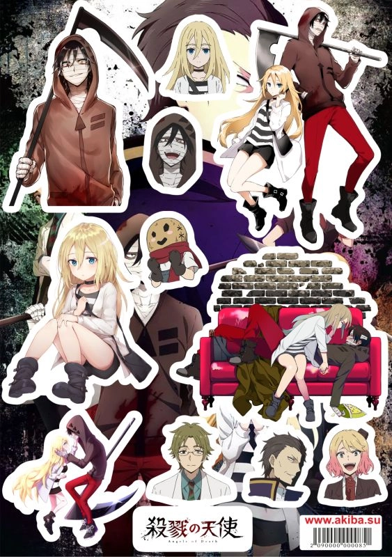 Лист Стикеров Satsuriku no Tenshi [S_SatT_001S]