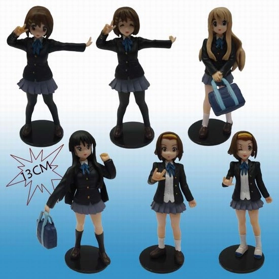 K-on figure Легкая музыка К-он Фигурка (Цена за 1 из 6 штук) 