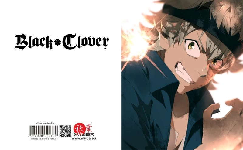 Тетрадь 48 листов в клетку Black Clover [T_BlackCl_006S]