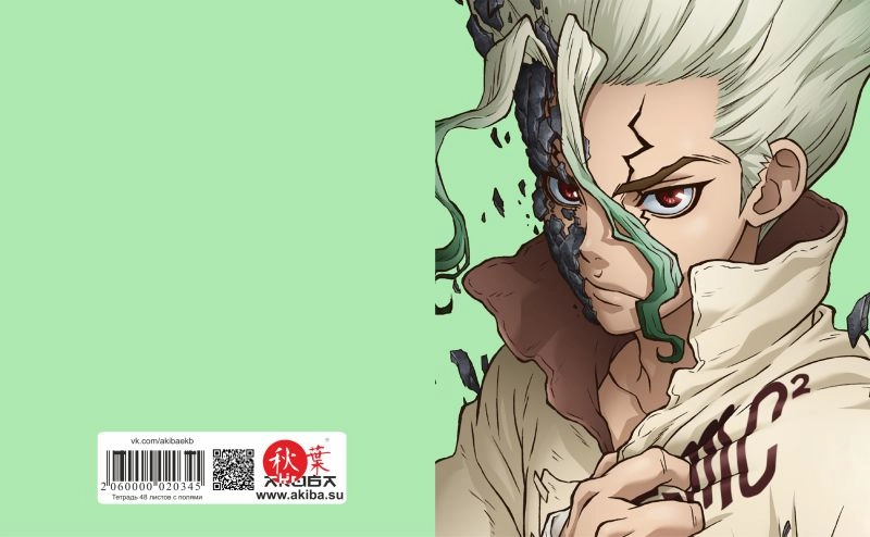 Тетрадь 48 листов в клетку Dr. Stone [T_DrSt_003S]