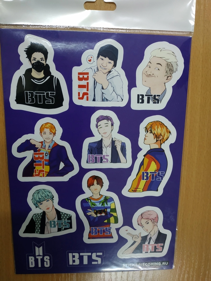 Стикеры STICKERisCOMING BTS БТС