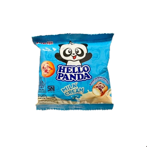 Meiji Печенье HELLO PANDA Milk cream с молочным кремом, 8 г.