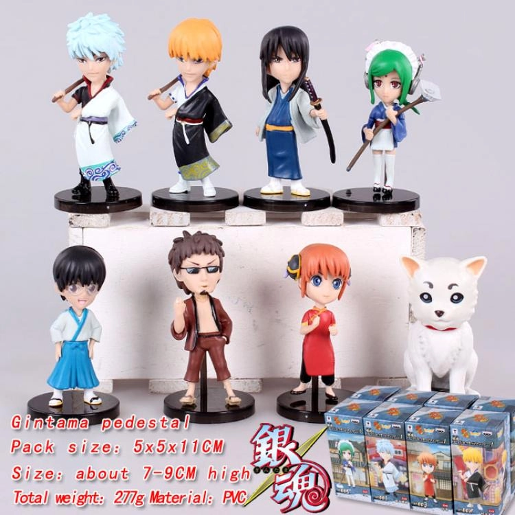 Gintama Pedestal Гинтама Фигурка на подставке (цена за 1 из 8 шт.)