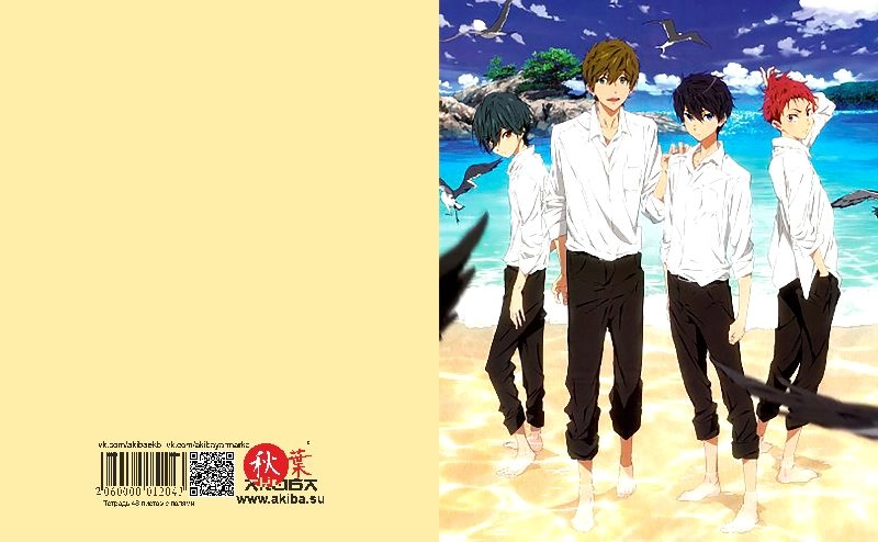 Тетрадь 48 листов в клетку Free! [T_Free_005S]