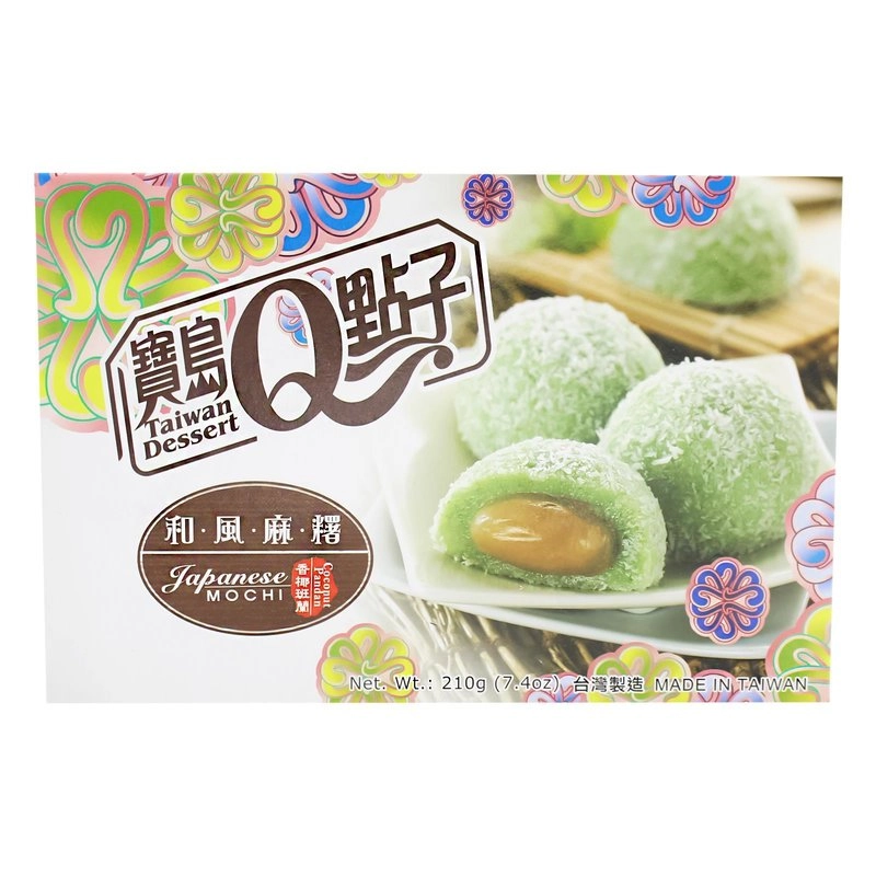 Q-Idea Mochi Coconut Pandan моти кокос с панданом