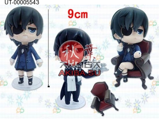 Kuroshitsuji figure Темный дворецкий Фигурка (цена за 1 из 3 штук)