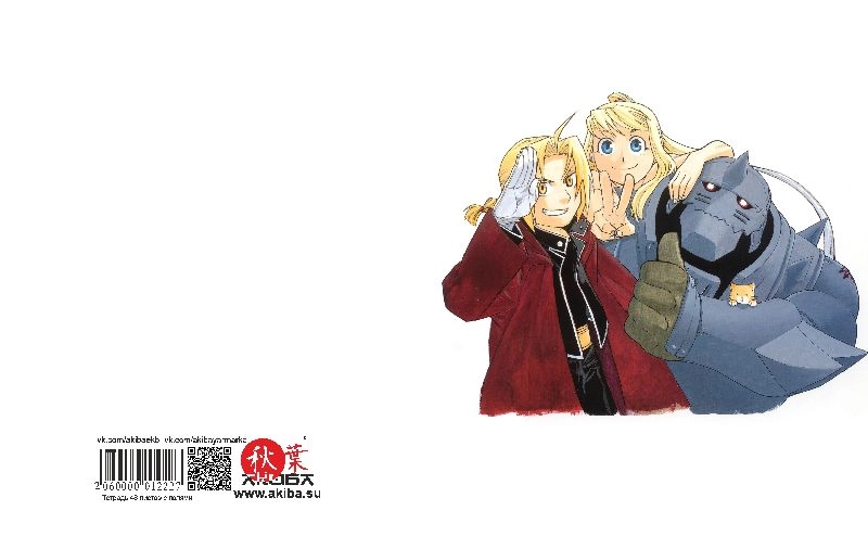 Тетрадь 48 листов в клетку Fullmetal Alchemist [T_FMA_005S]