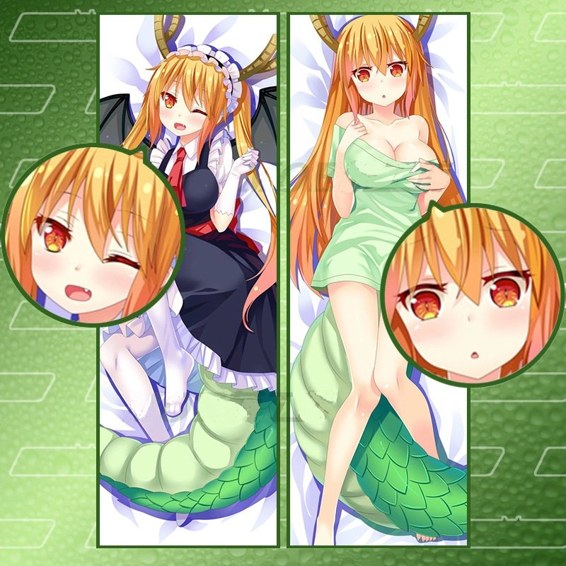 Kobayashi san Chi no Maid Dragon Dakimakura Дракон-горничная Кобояши Дакимакура Наволочка