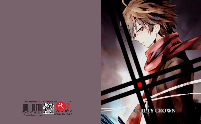 Тетрадь 48 листов в клетку Guilty Crown [T_GCro_011S]