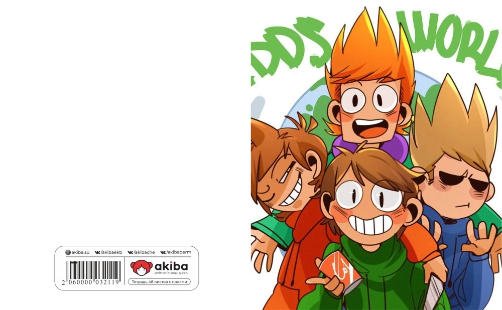 Тетрадь 48 листов в клетку Eddsworld [T_Edd_001S]