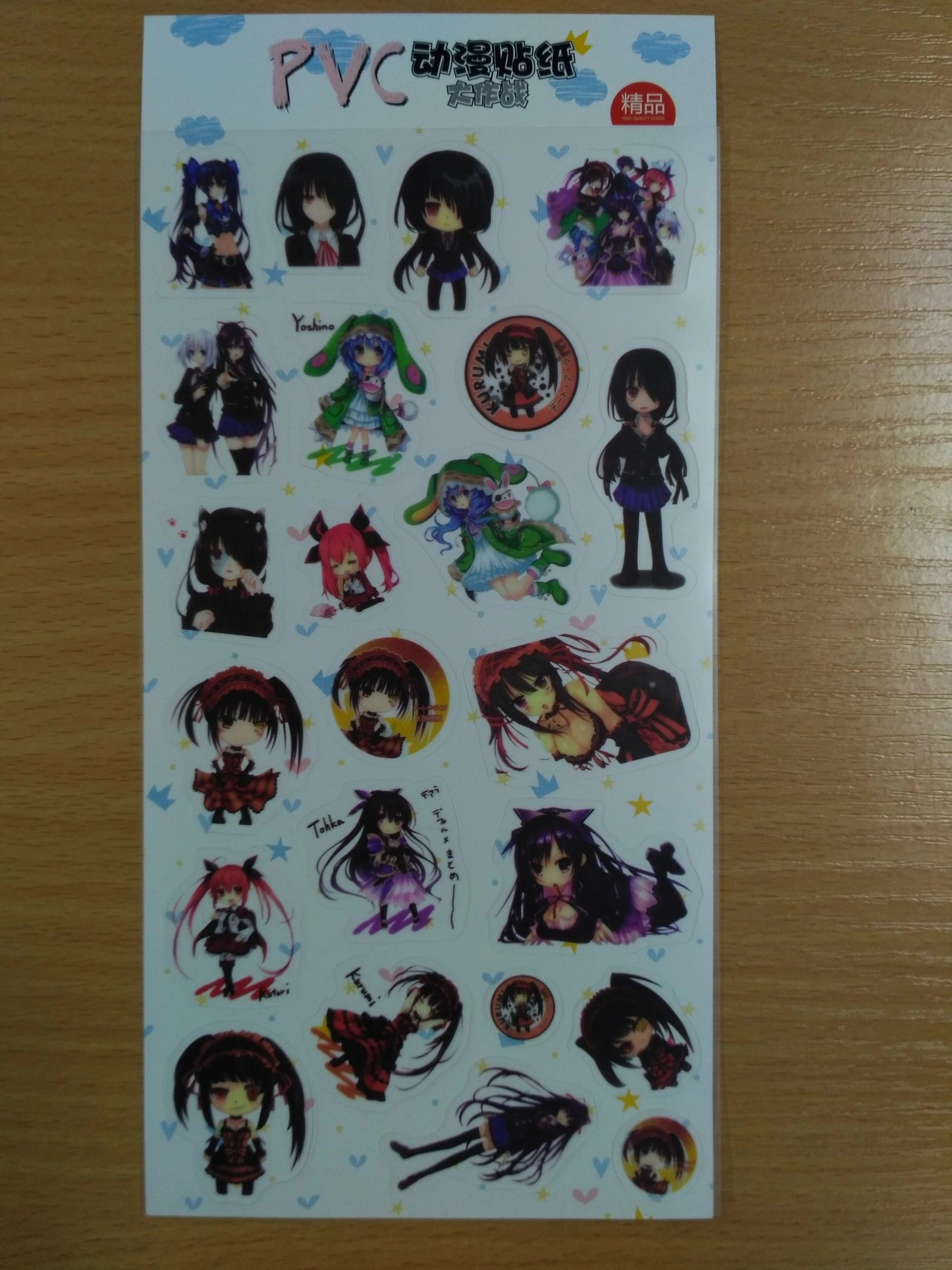 Date A Live Sticker Рандэву С Жизнью Лист Стикеров