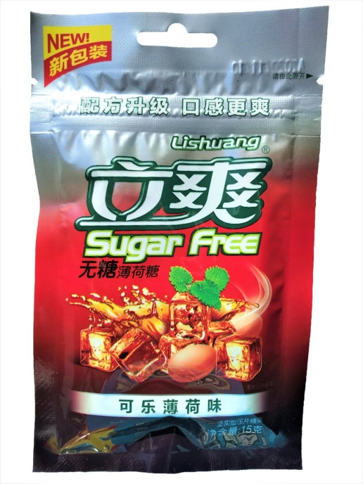 Lishuang Карамель Sugar Free Кола-мята, 15 г