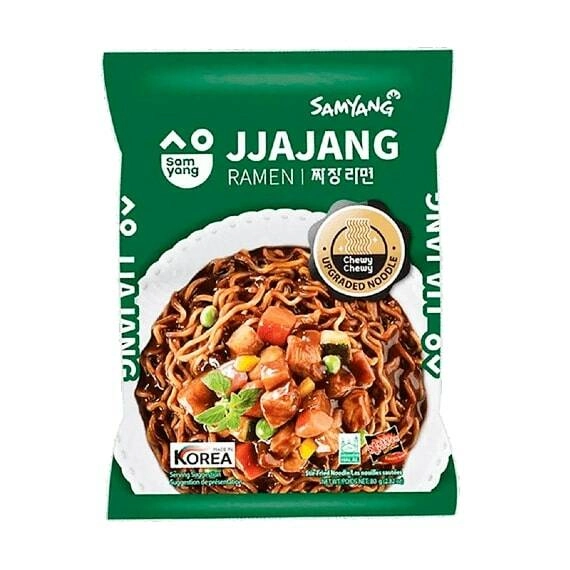 Лапша Samyang Jjajang со вкусом курицы в бобовом соусе, 80 г