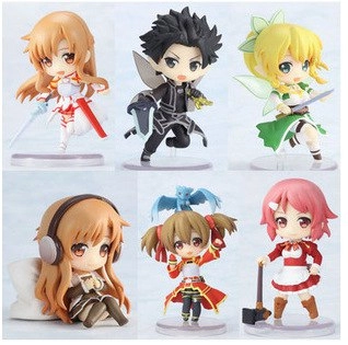 Sword Art Online Figure Мастера Меча Онлайн Фигурка (цена за 1 из 6 штук)