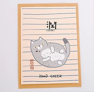 Kawaii Neko Post Card C Милый Котик Открытка