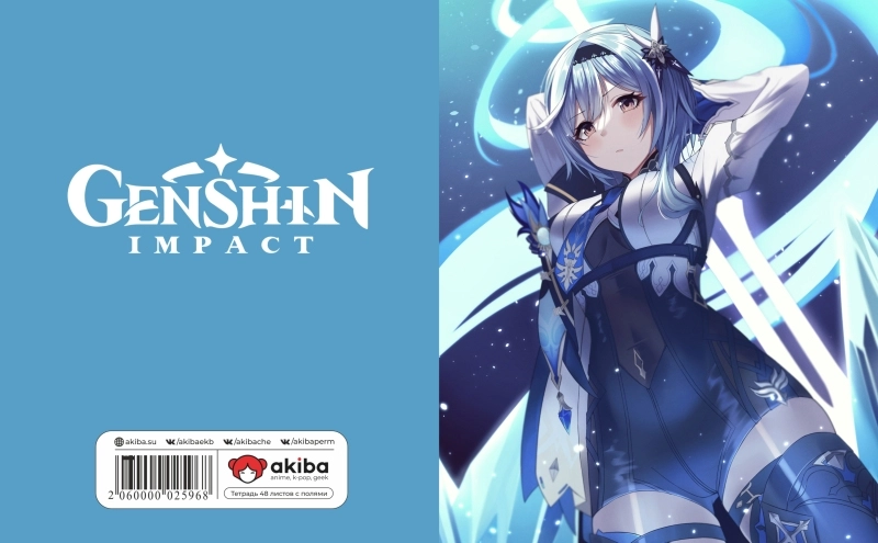 Тетрадь 48 листов в клетку Genshin Impact [T_GenIm_065S]