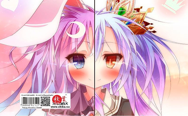 Тетрадь 48 листов в клетку No game no life [T_NGL_005S]