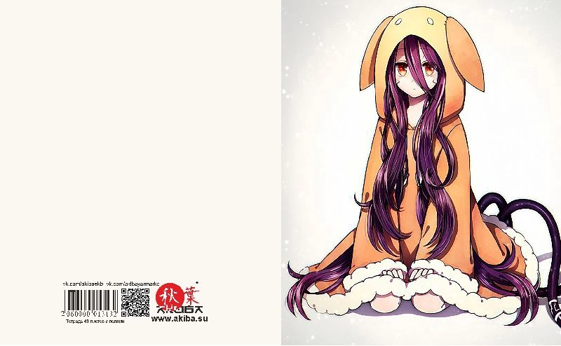 Тетрадь 48 листов в клетку No game no life [T_NGL_006S]