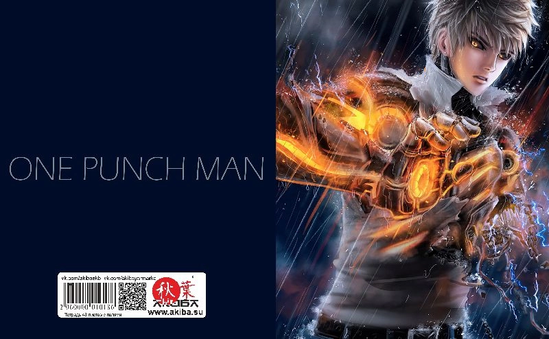 Тетрадь 48 листов в клетку One-Punch Man [T_OPM_018S]