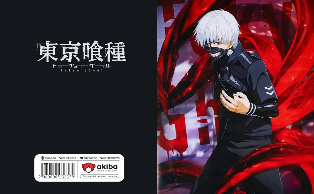 Тетрадь 48 листов в клетку Tokyo Ghoul [T_TokG_036S]