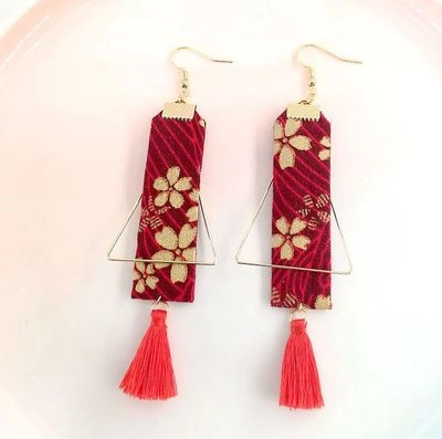 Japanese style earrings D сережки