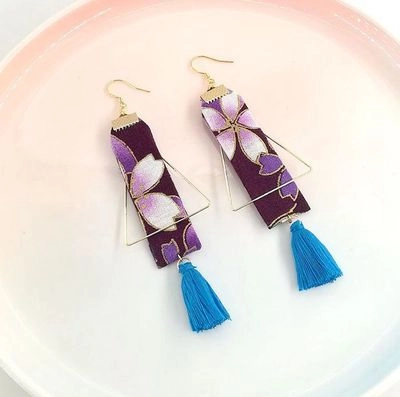 Japanese style earrings E сережки