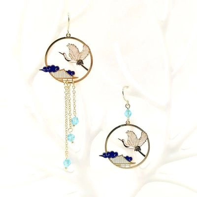 Chinese style earrings C сережки