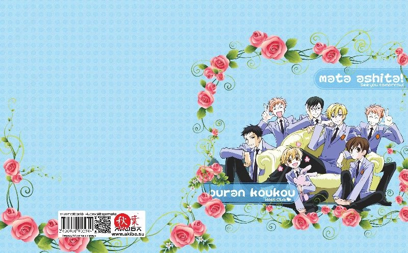 Тетрадь 48 листов в клетку Ouran Host Club [T_OHCl_003S]