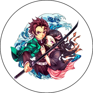 Kimetsu no Yaiba Истребитель демонов коврик для мыши, круглый 4