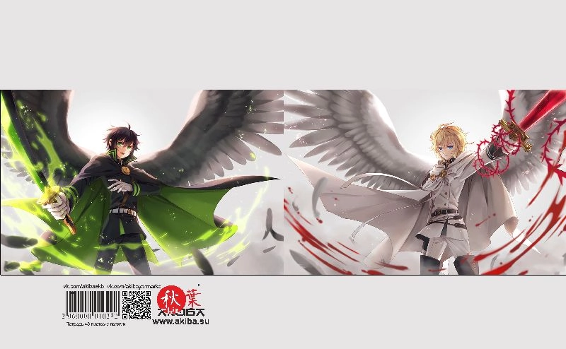 Тетрадь 48 листов в клетку Owari No Seraph [T_Owari_003S]