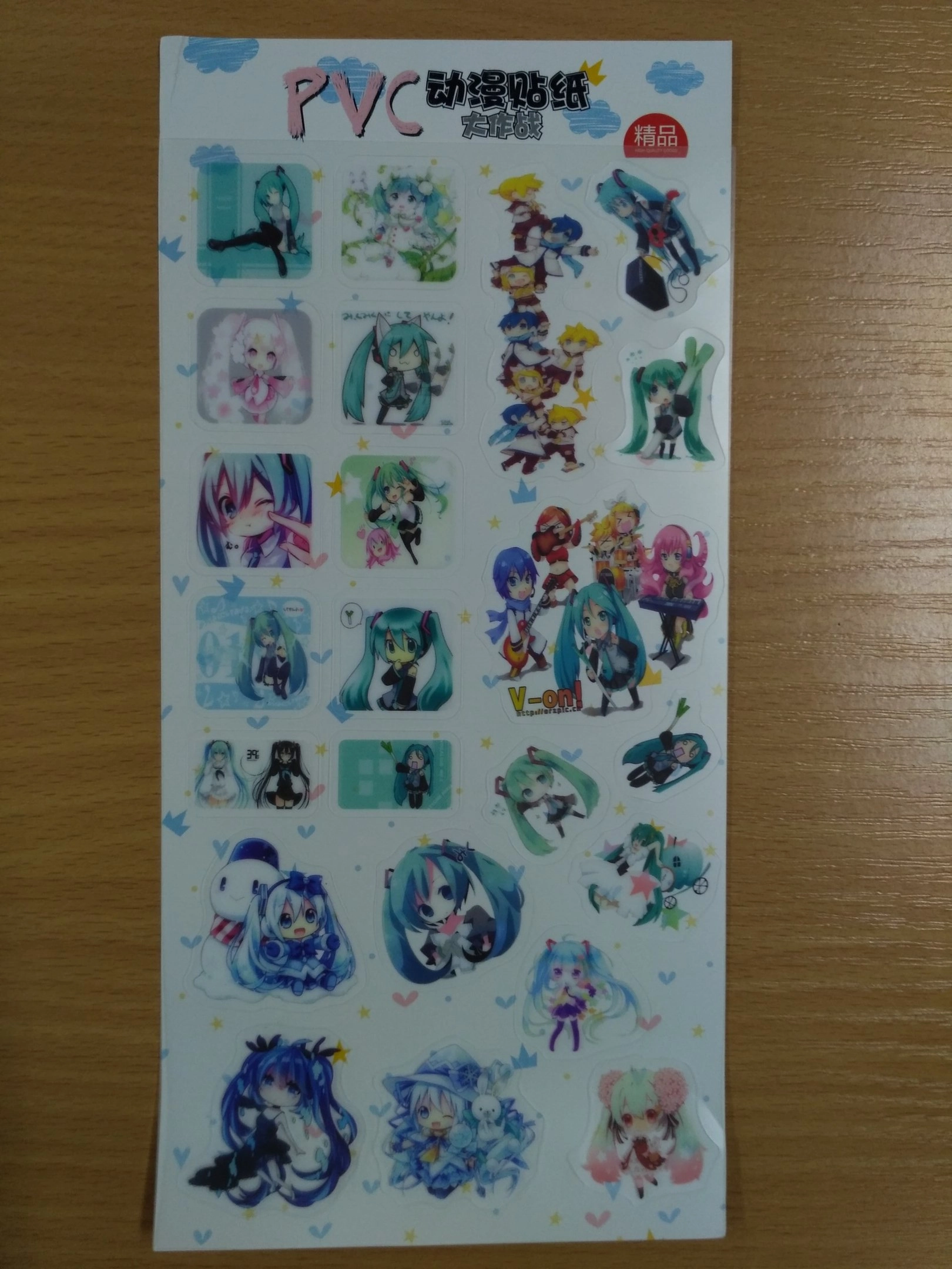 Vocaloid Sticker Вокалоид Лист Стикеров