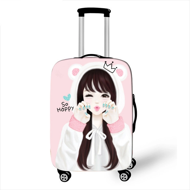 Kawaii Милая девочка чехол на чемодан M
