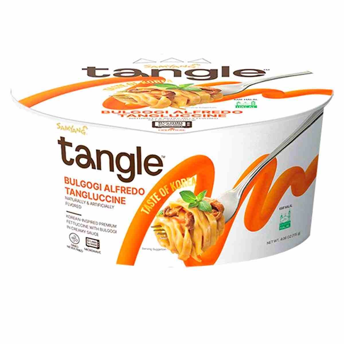 Лапша Samyang 115г Tangle со вкусом говядины в сливочно-сырном соусе