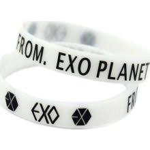 EXO silicon bracelace White Экзо Силиконовый Браслет