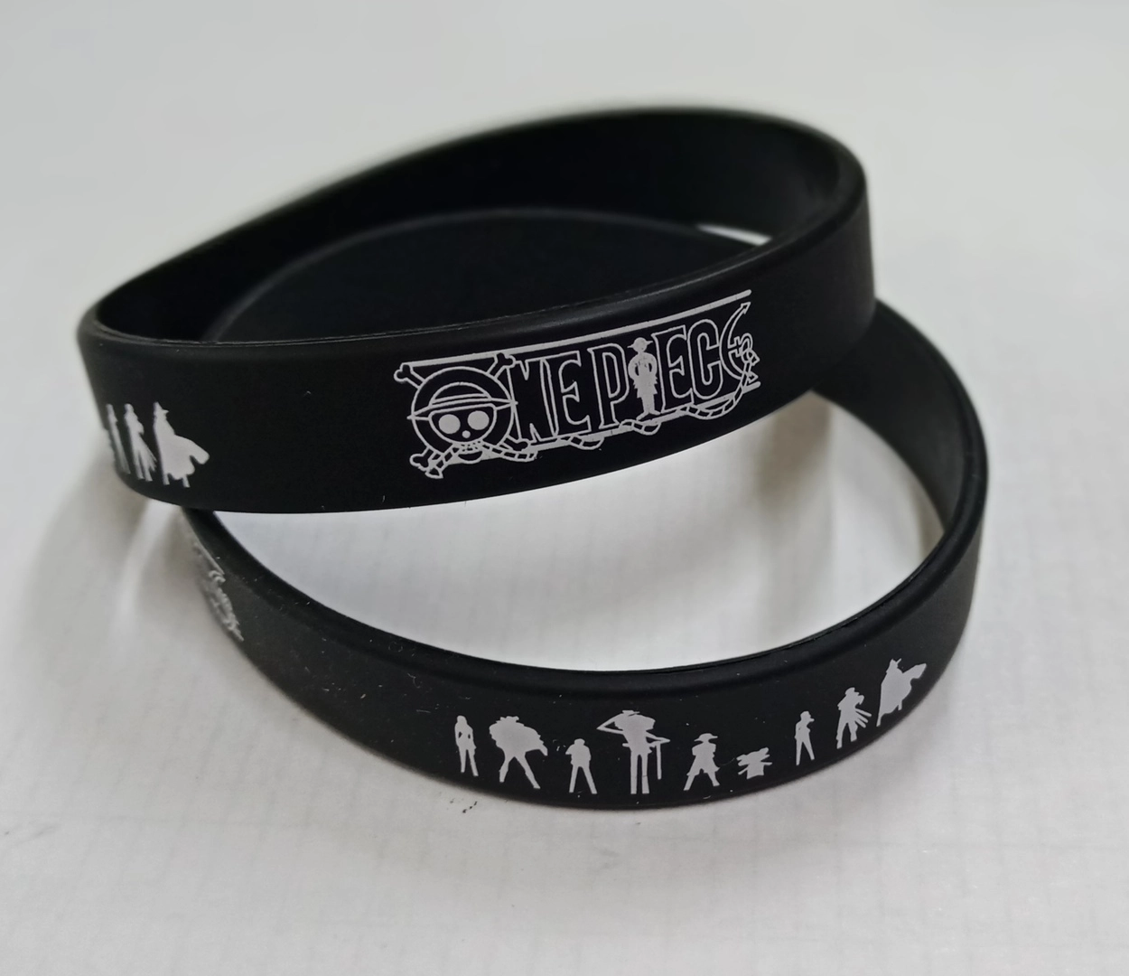 One Piece Silicon Bracelace Black Ван Пис Силиконовый Браслет